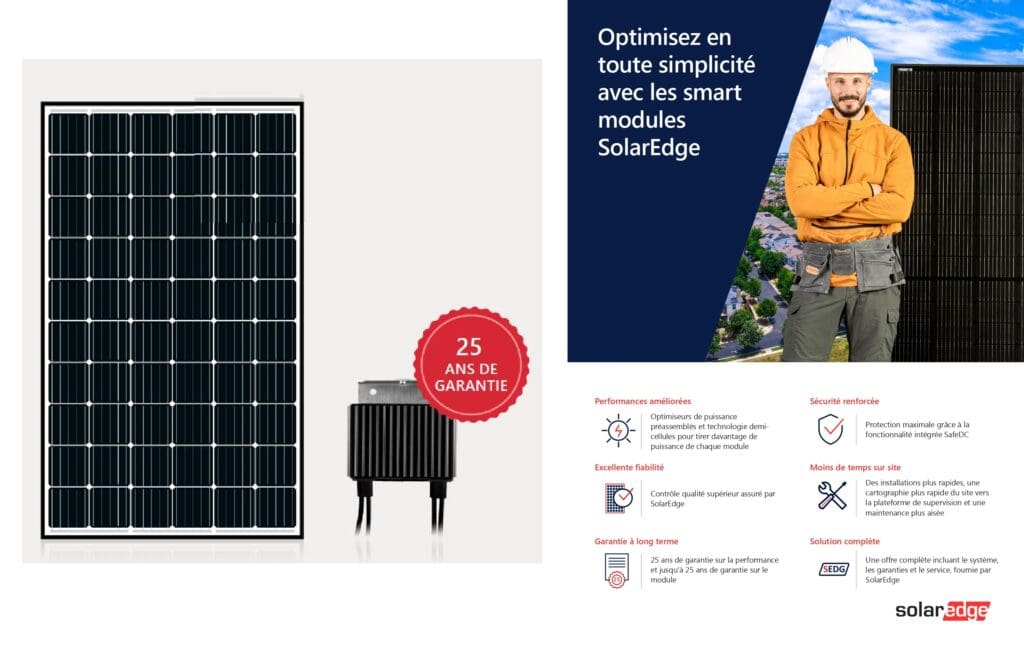 France Environnement panneaux solaires Solar Edge
